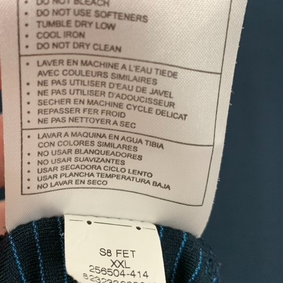 NIKE Mens Dri Fit Dark Blue Golf Shirt Size XXL Excellent 'Like New" Condition! - Picture 7 of 8